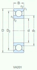 SKF-6212-2Z/VA208-特殊應用軸承