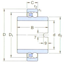 SKF-11204ETN9-自動(dòng)調(diào)心球軸承